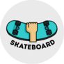 Skateboard Logo Sticker