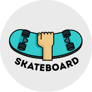 Skateboard Logo Sticker
