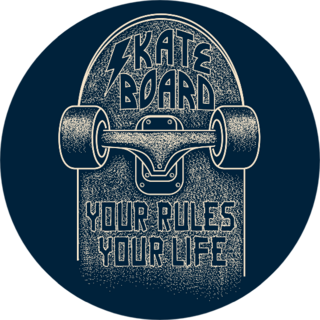 Skateboard Your Rules Your Life Sticker