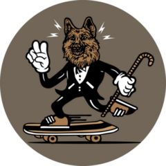 Skateboarding GS Sticker 