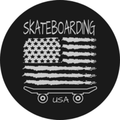 Skateboarding Of  Usa Sticker