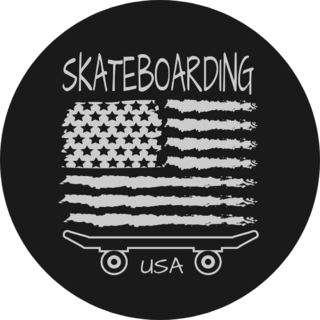 Skateboarding Of  Usa Sticker