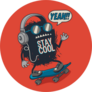 Skater Monster Skateboard Sticker