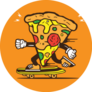Skater Pizza Slice Sticker