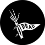 Skeleton Hand With Dead Pennant Sticker