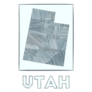 Sketch Map Of Utah Grayscale Hand Drawn Sticker