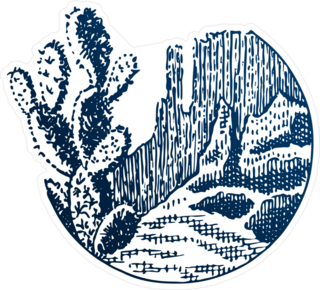 Sketch Of A Cactus Sticker