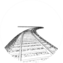 Sketch Of Curved Train Track Sticker