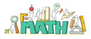 Sketch Of Math Concepts Fun Illustration Sticker