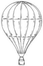 Sketch Of The Balloon Sticker