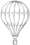 Sketch Of The Balloon Sticker