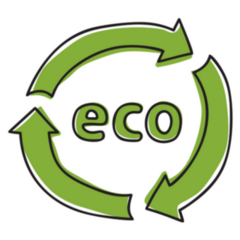 Sketch Recycle Icon Eco Sticker