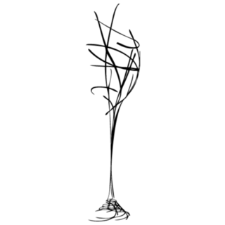 Sketched Wine Glass Sticker