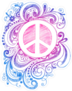Sketchy Doodle Peace Sign Sticker