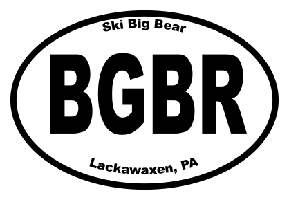 Ski Big Bear Oval Sticker