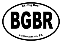Ski Big Bear Oval Sticker