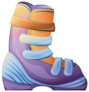 Ski Boot Icon Sticker