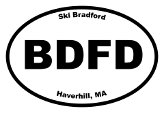 Ski Bradford Oval Sticker