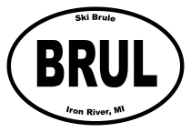 Ski Brule Oval Sticker