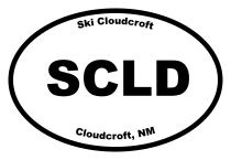 Ski Cloudcroft Oval Sticker