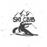 Ski Club Concept Sticker