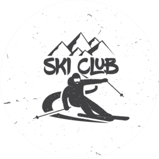 Ski Club Concept Sticker
