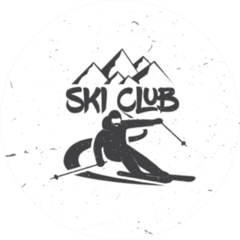 Ski Club Concept Sticker