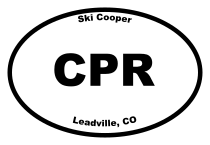 Ski Cooper Oval Sticker