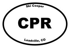 Ski Cooper Oval Sticker
