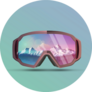 Ski Goggles Sticker