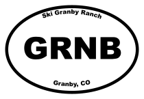 Ski Granby Ranch Oval Sticker