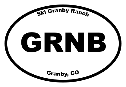 Ski Granby Ranch Oval Sticker