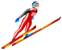 Ski Jumping Athlete Winter Sport Man Sticker