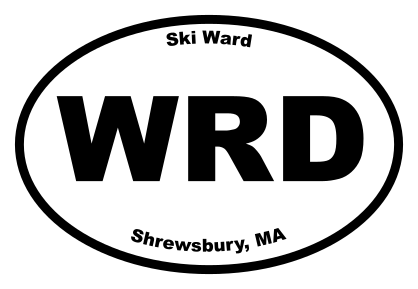 Ski Ward Oval Sticker