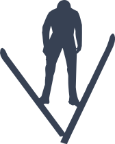 Skier Ski Jumper Sticker