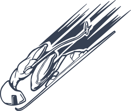 Skier Skiing Sticker