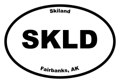 Skiland Oval Sticker