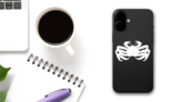 Skillful Crab Sticker on a Phone (New) example