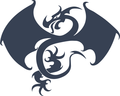 Skinny Angry Dragon Sticker