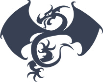 Skinny Angry Dragon Sticker