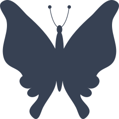 Skinny Butterfly Sticker