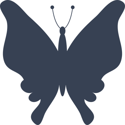 Skinny Butterfly Sticker