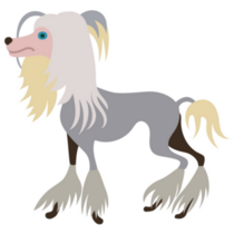 Skinny Chinese Crested Sticker