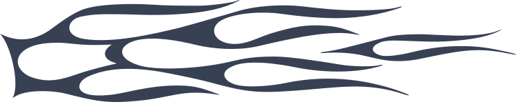 Skinny Flames Sticker