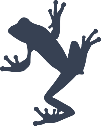 Skinny Frog Toad Sticker