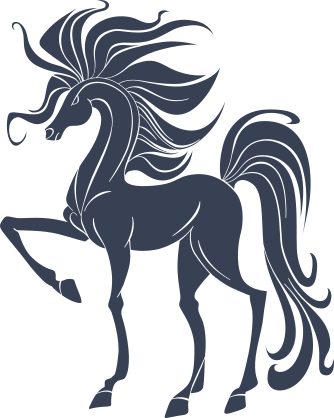 Skinny Horse With Crazy Hair Sticker