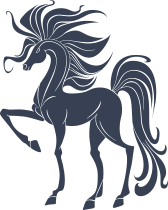 Skinny Horse With Crazy Hair Sticker