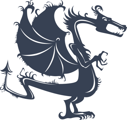 Skinny Hungry Dragon Sticker