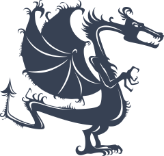 Skinny Hungry Dragon Sticker