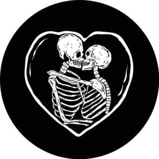 Skull Mexico Symbol Kiss Full Of Love Sticker
